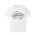 Construction Site Sketch T-Shirt — Architectural Line Art Tee for Builders & Engineers